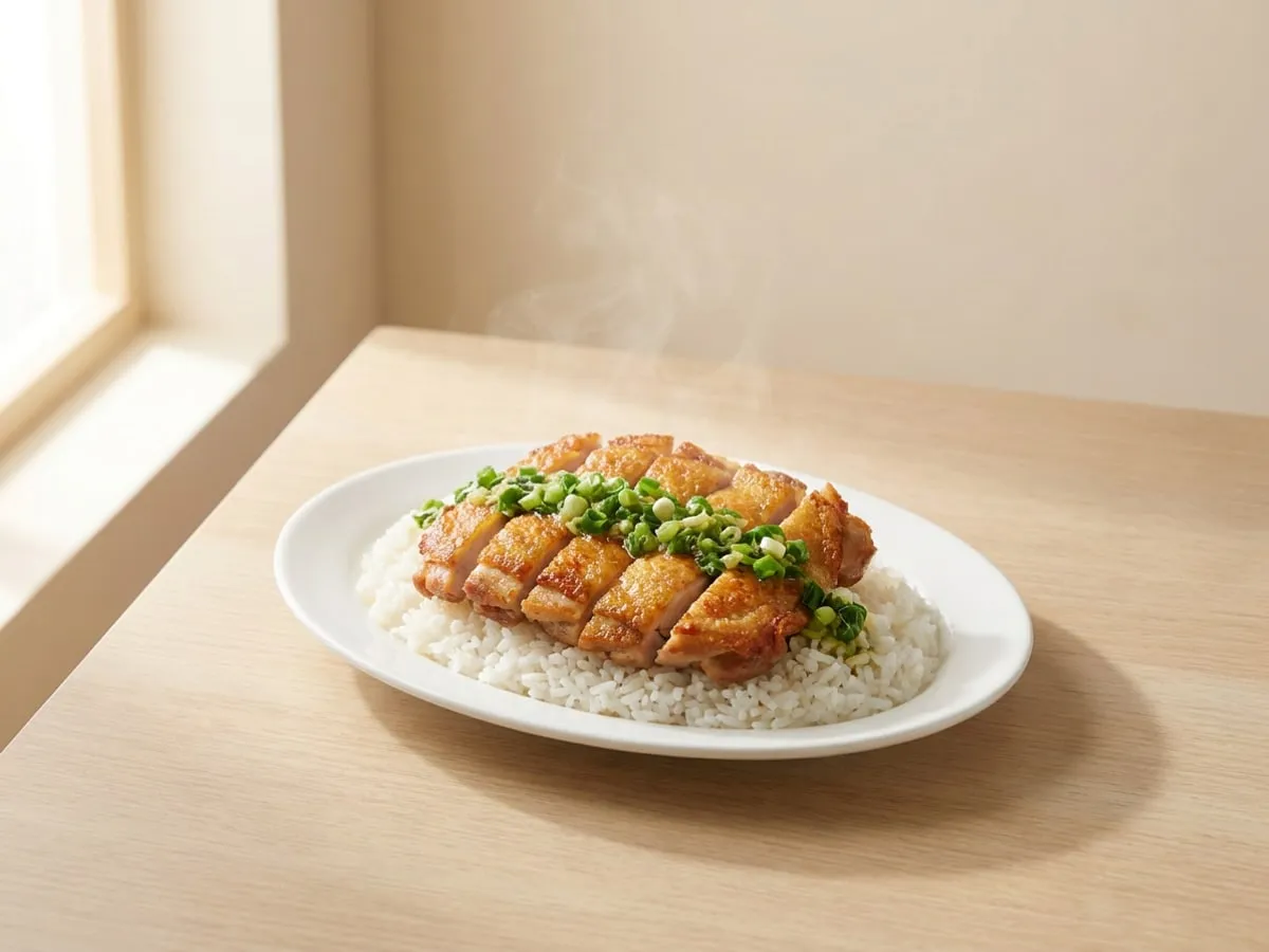 蔥油雞扒飯