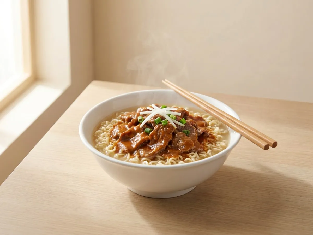 沙嗲牛肉公仔麵