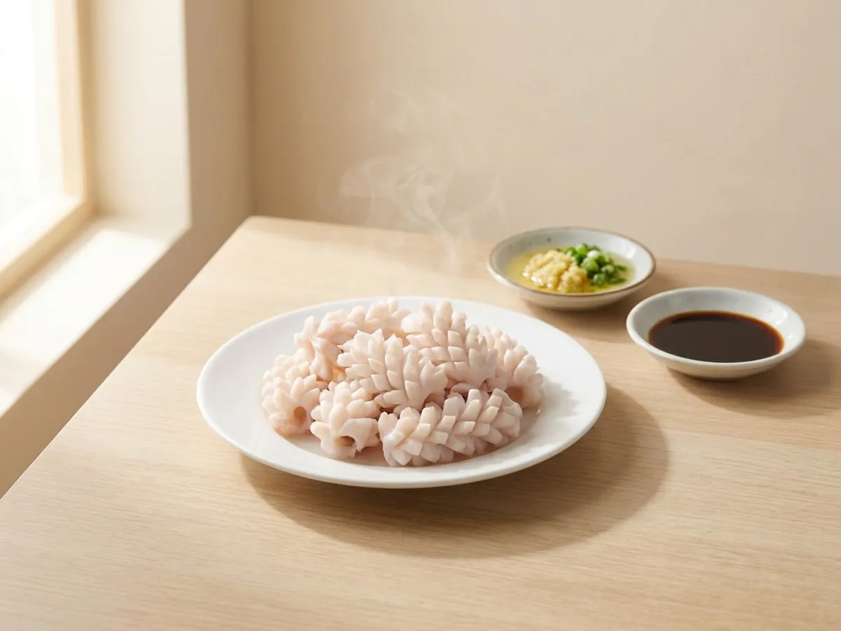 薑蓉白灼鮮魷