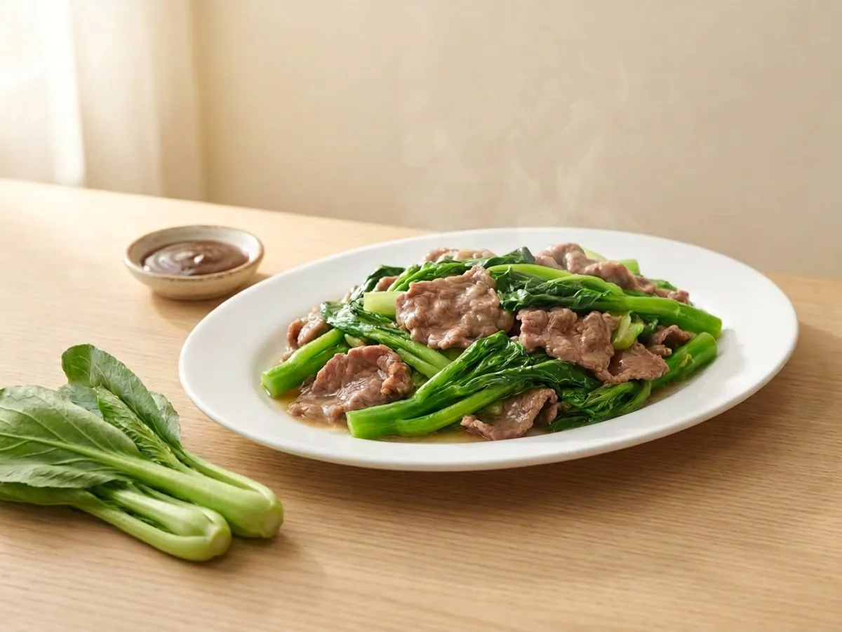 菜心炒牛肉