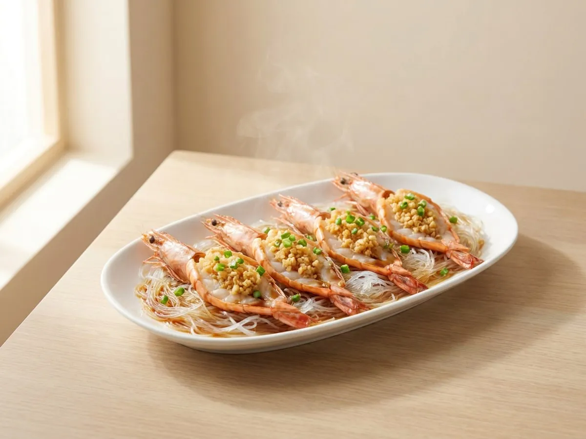 蒜蓉粉絲蒸蝦