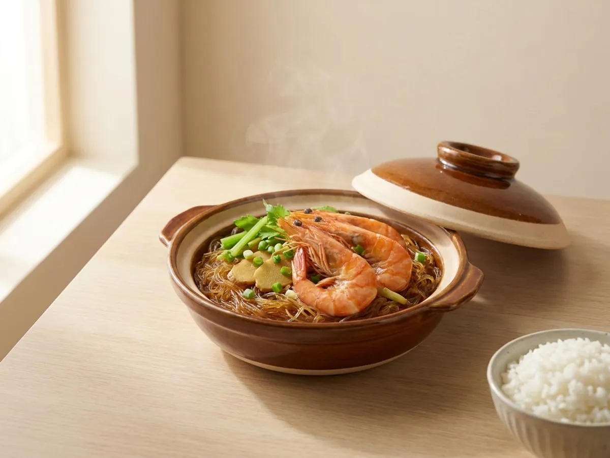 粉絲蝦煲