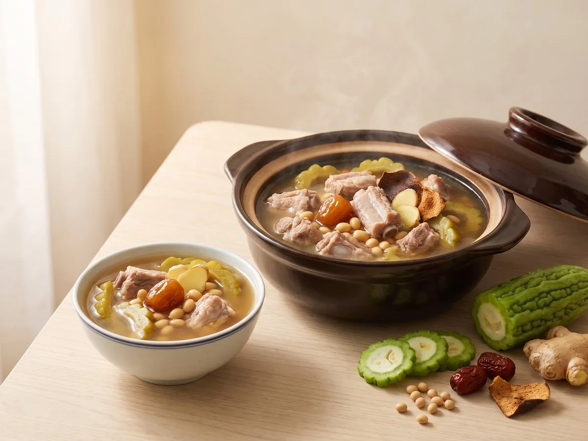 苦瓜黃豆排骨湯
