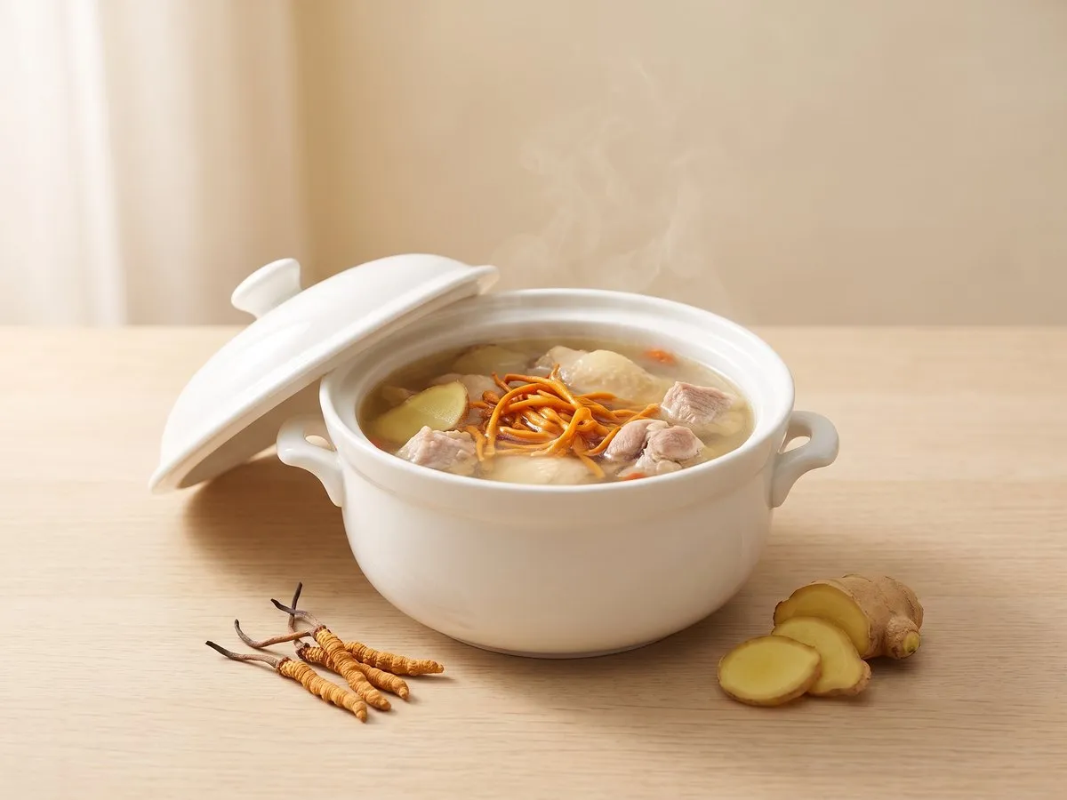 冬蟲夏草燉雞