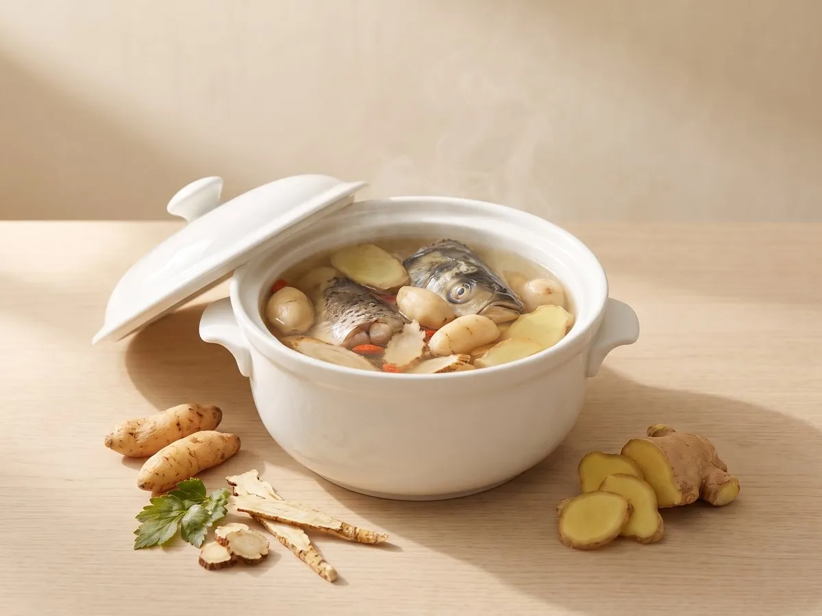 天麻川芎白芷燉魚頭