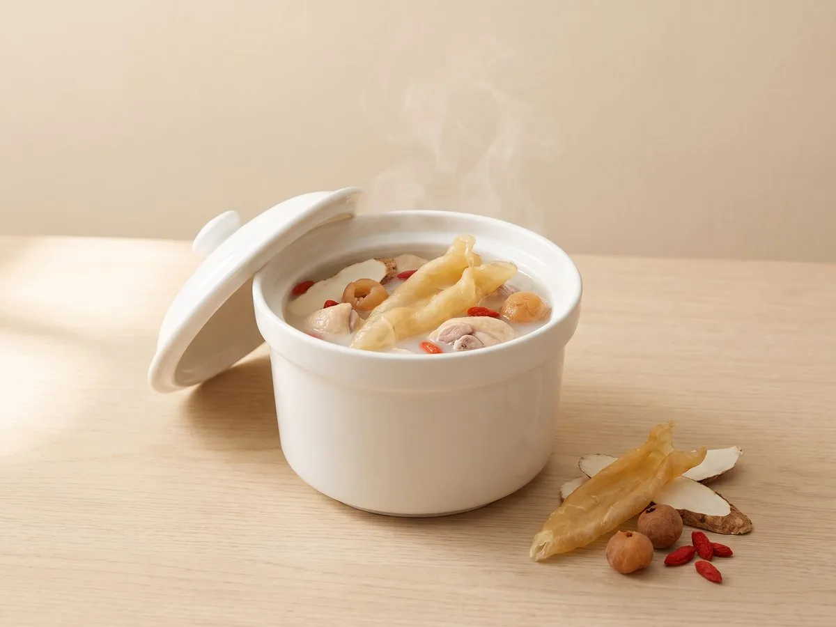 淮山杞子桂圓燉花膠