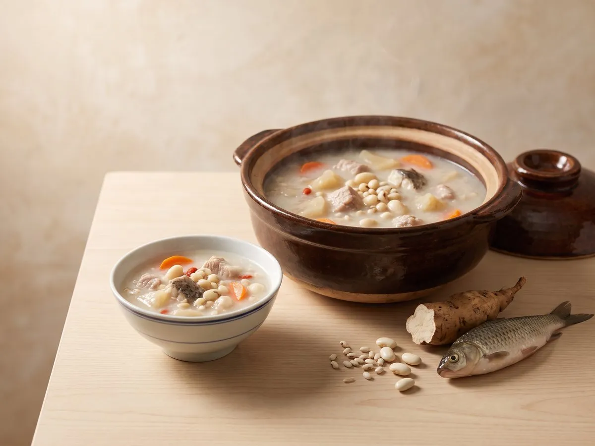 粉葛赤小豆扁豆鯪魚湯