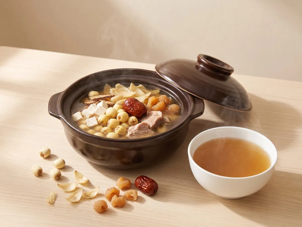 蓮子百合茯神瘦肉湯