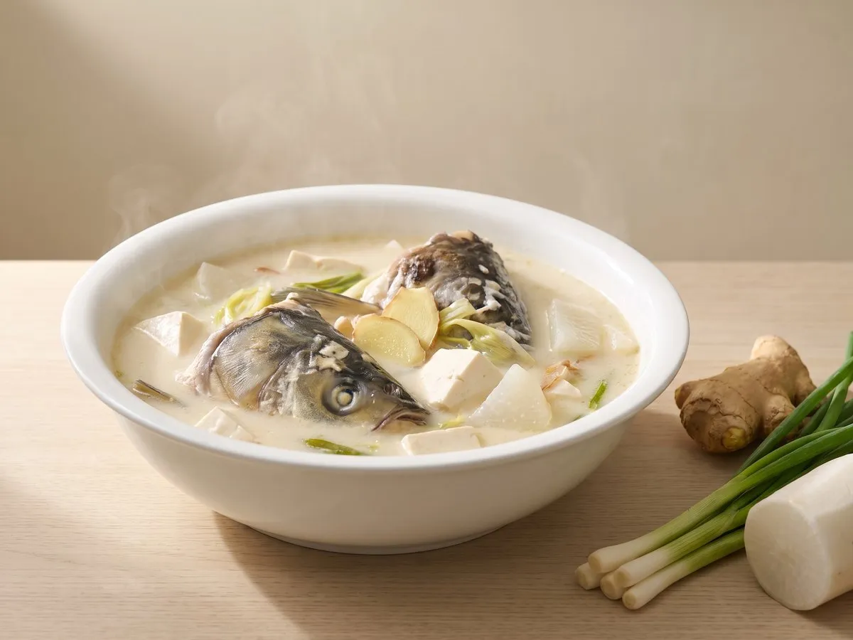 魚頭豆腐湯（奶白滾魚頭湯）