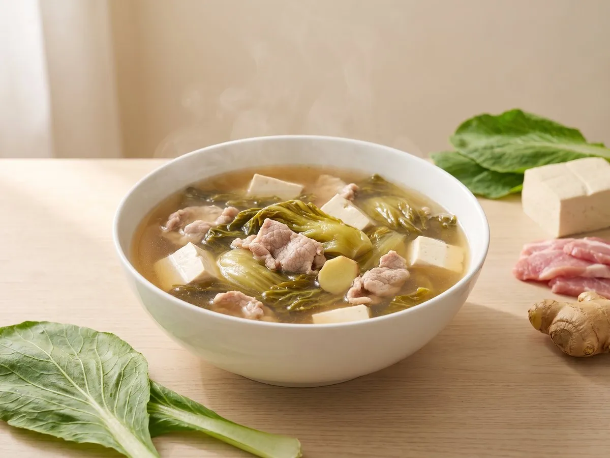 芥菜豆腐瘦肉湯