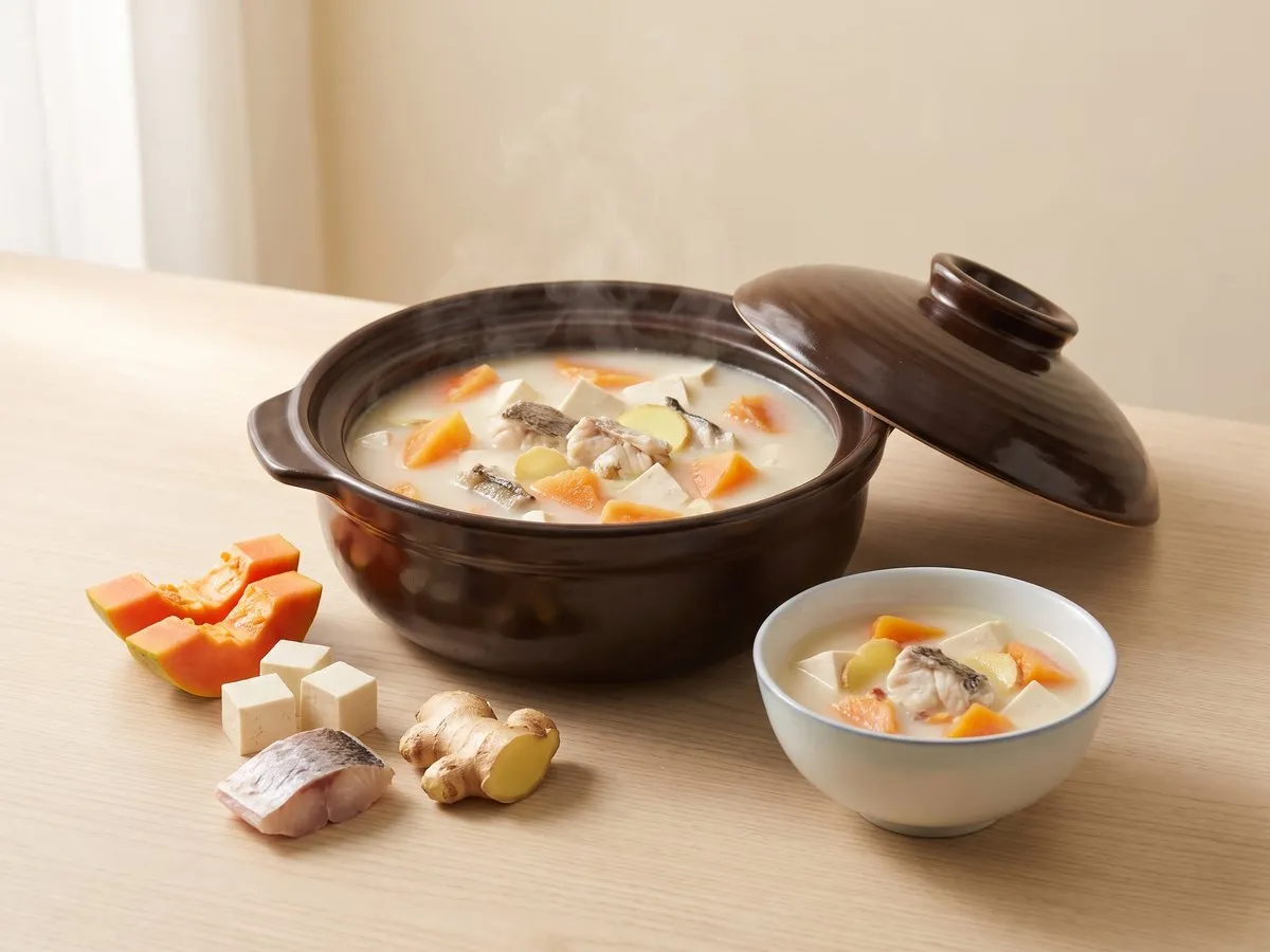 木瓜豆腐魚湯