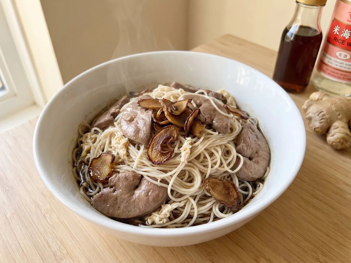麻油腰子麵線