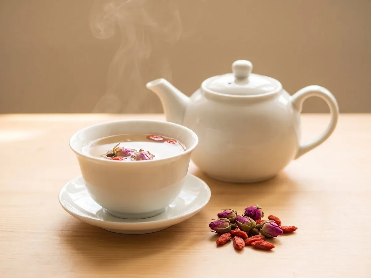 玫瑰花杞子茶