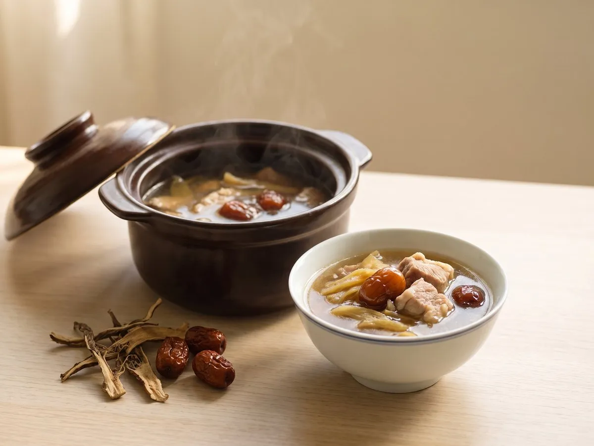 獨腳金蜜棗瘦肉湯