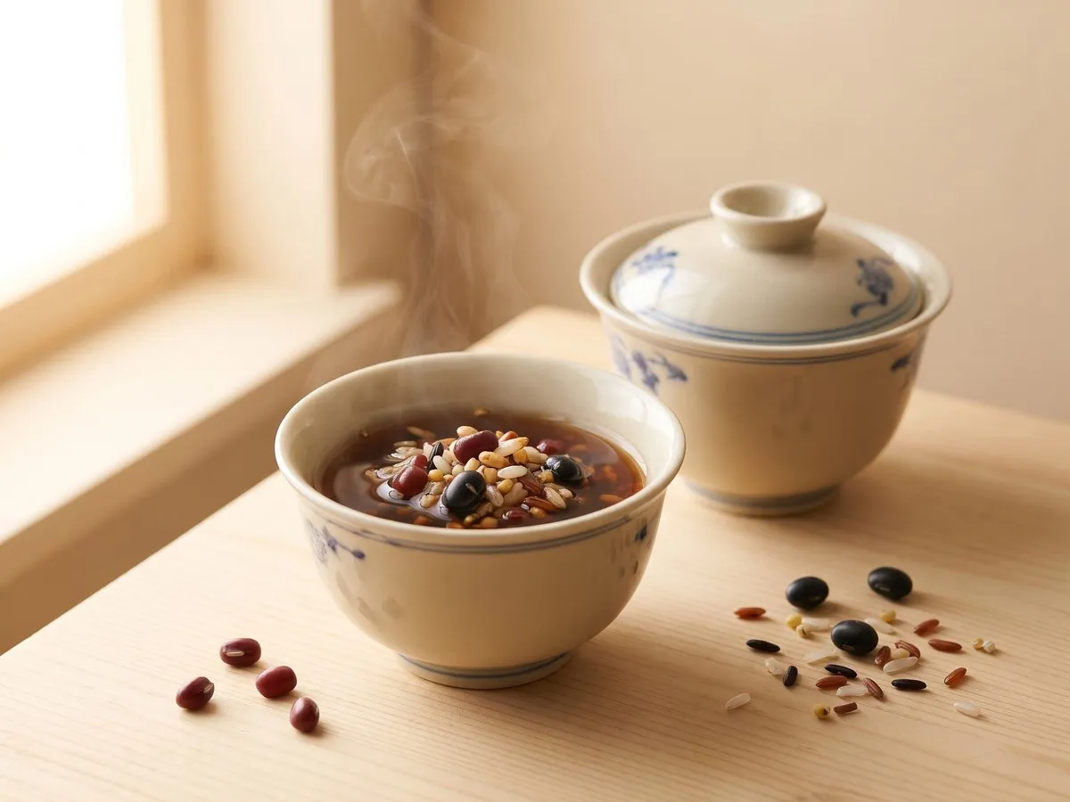 二豆炒米茶