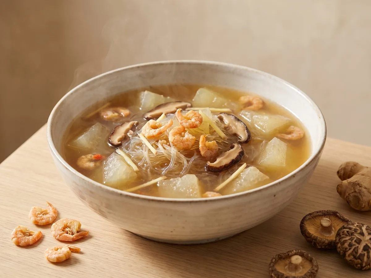 冬瓜蝦米粉絲湯（滾冬瓜湯）