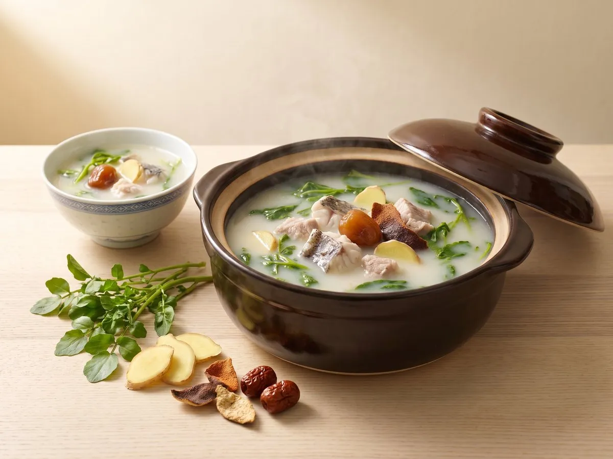 塘葛菜生魚湯