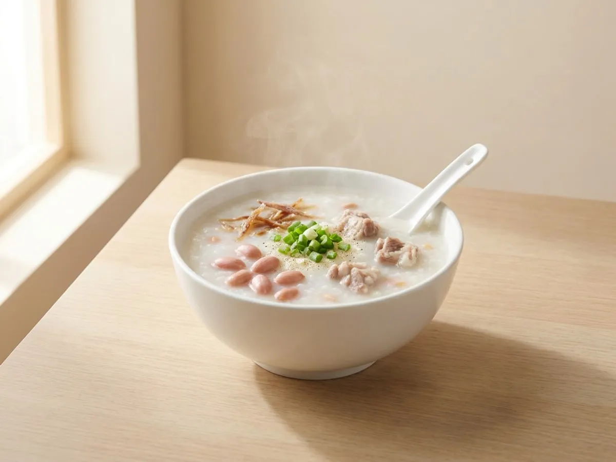 柴魚花生粥