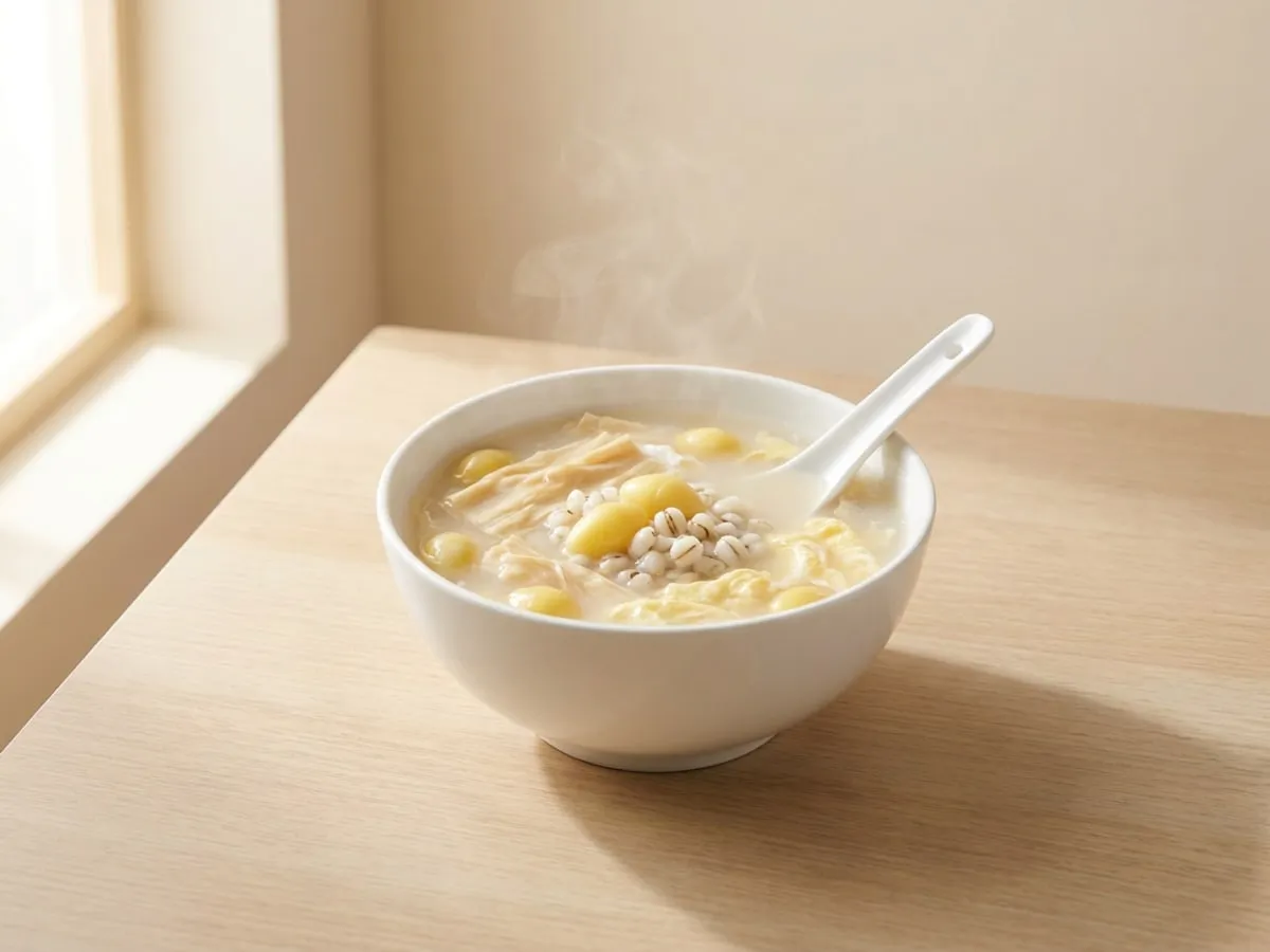 腐竹白果薏米糖水